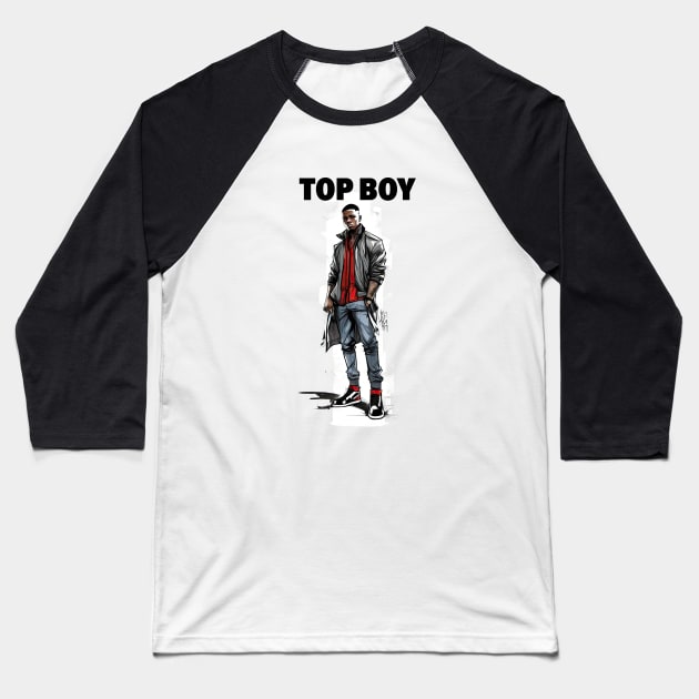 TOP BOY - London Fam! Baseball T-Shirt by Buff Geeks Art